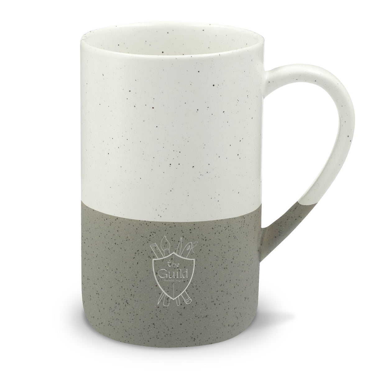 The Guild Logo | Speckled Wayland Ceramic Mug, 13oz (Engraving)